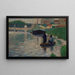Vista della Senna - Georges Seurat — quadro incorniciato alla parete