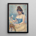Giovane donna che si truccava - Georges Seurat — quadro incorniciato alla parete