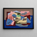 I tori nella montagna - Georges Valmier — quadro incorniciato alla parete