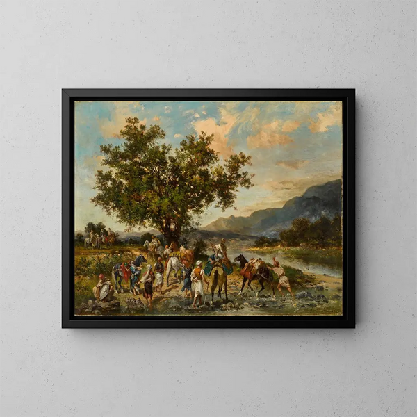 All'oasi - Georges Washington — quadro incorniciato alla parete