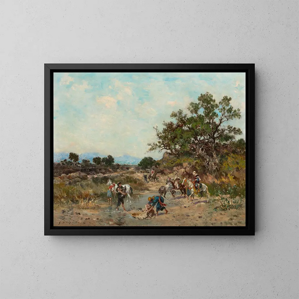 Al bordo dell'Oued - Georges Washington — quadro incorniciato alla parete