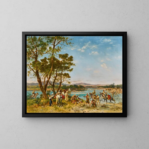 Traversée del Wadi - Georges Washington — quadro incorniciato alla parete