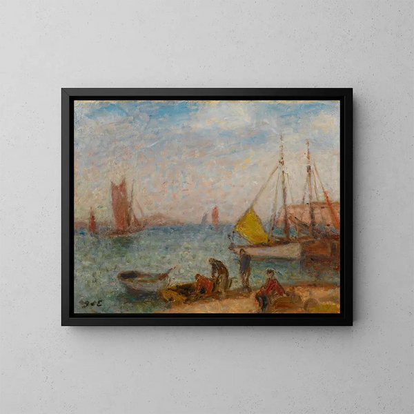 Thonniers a Saint-Gilles-Croix-de-Vie - Georges d'Espagnat — quadro incorniciato alla parete