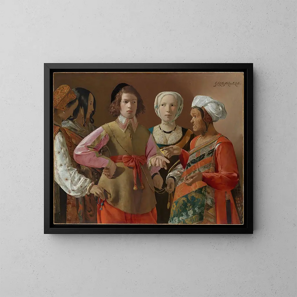 La diseuse de bonne aventure - Georges de La Tour — quadro incorniciato alla parete