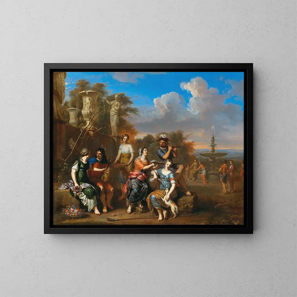 Concerto all'antica - Gerard Hoet — quadro incorniciato alla parete