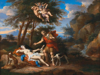 Venere e Adone - Gerard Hoet — vista dell’opera