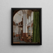 Interno della vecchia chiesa di Delft - Gerard Houckgeest — quadro incorniciato alla parete