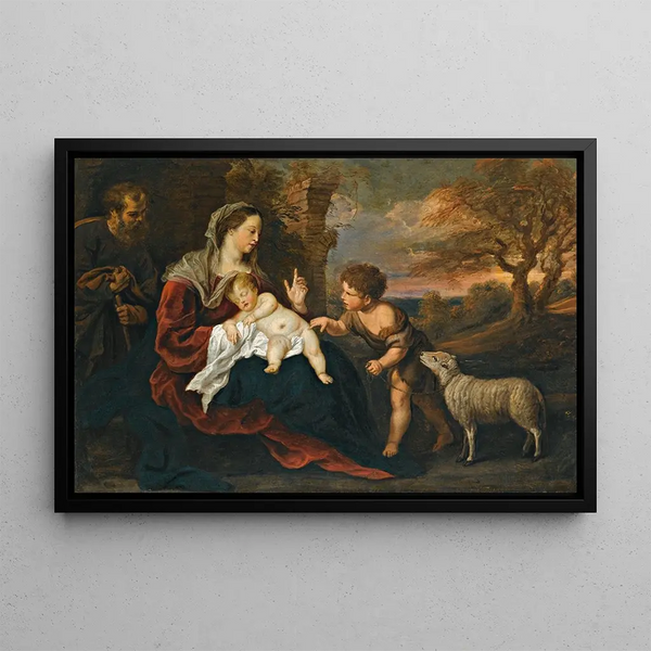 Gerard Seghers - The Holy Family With The Infant Saint John The Baptist.webp