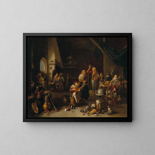 Un studio di ciarlatano - Gerard Thomas — quadro incorniciato alla parete