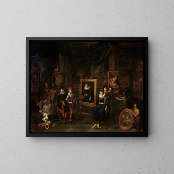 L'Atelier du peintre - Gerard Thomas — quadro incorniciato alla parete
