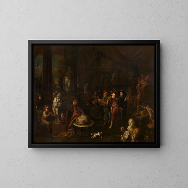 L'Atelier du sculpteur - Gerard Thomas — quadro incorniciato alla parete