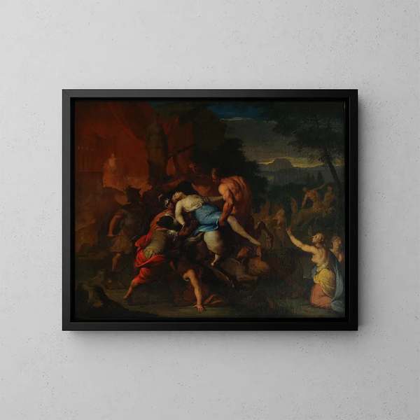 Combattimento dei centauri e dei lapiti - Gerard de Lairesse — quadro incorniciato alla parete