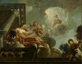 Gerard de Lairesse - Religio begunstigt Abondantia  Allegorische voorstelling van de verzorging van leprozen en onnozelen.webp