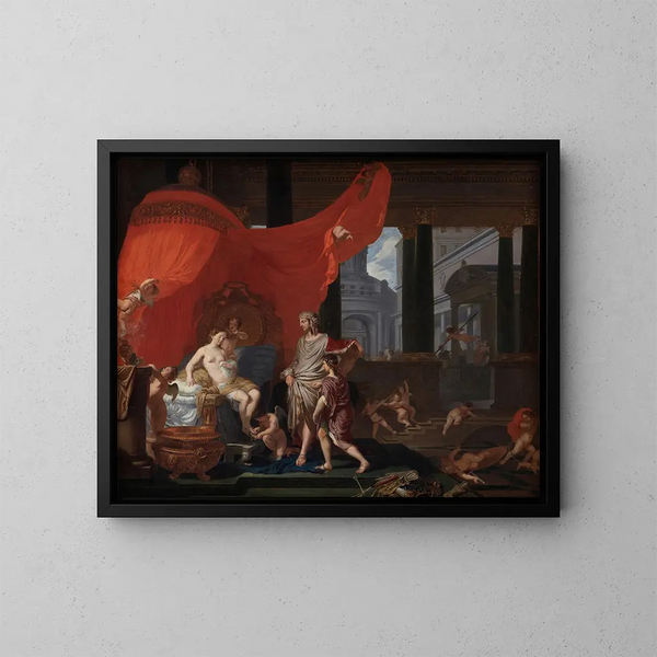 Il matrimonio di Alessandro e Roxane - Gerard de Lairesse — quadro incorniciato alla parete