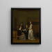 Conversazione galante - Gerard ter Borch — quadro incorniciato alla parete