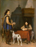 ufficiale che scrive una lettera a un trombettista - Gerard ter Borch — vista dell’opera