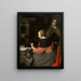 Il suonatore di lira - Gerard ter Borch — quadro incorniciato alla parete