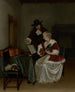 La lezione di musica - Gerard ter Borch — vista dell’opera