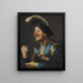 Un violonista che ride - Gerard van Honthorst — quadro incorniciato alla parete
