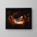 Adorazione dei pastori - Gerard van Honthorst — quadro incorniciato alla parete