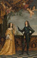 Ritratto di Guglielmo II 1626-1650, principe d'Orange, e di sua moglie Maria Stuart 1631-1660 - Gerard van Honthorst — vista dell’opera