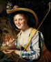 Bergère con colombe - Gerard van Honthorst — vista dell’opera