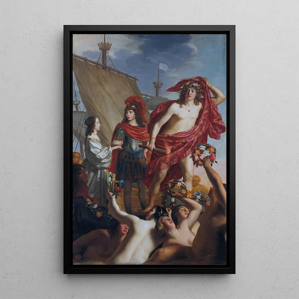 Gerard van Honthorst - The debarkation of Mary Stuart greeted by Willem II.webp