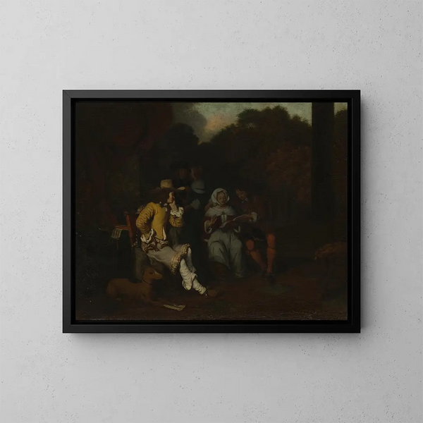 Una festa musicale - Gerbrand van den Eeckhout — quadro incorniciato alla parete