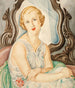Dama davanti a uno specchio - Gerda Wegener — vista dell’opera