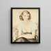 Ritratto di una giovane donna - Gerda Wegener — quadro incorniciato alla parete