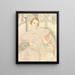 Ritratto di una giovane donna in abito bianco - Gerda Wegener — quadro incorniciato alla parete