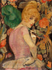 Ritratto di Lili Elbe con un ventaglio di piume verdi - Gerda Wegener — vista dell’opera
