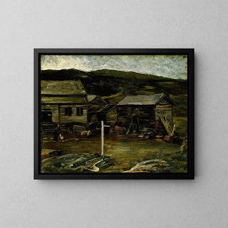 Gerhard Munthe - Autumn Evening at the Farm ylo.webp