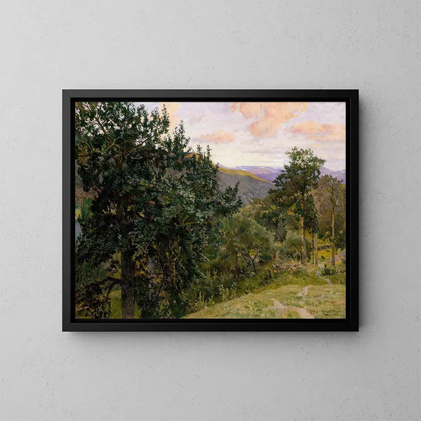 Vista da Vg - Gerhard Munthe — quadro incorniciato alla parete