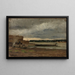 Vista del Reno vicino a Düsseldorf - Gerhard Munthe — quadro incorniciato alla parete