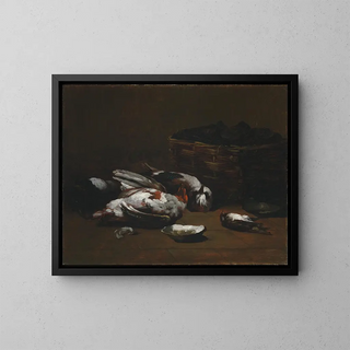 GermainThodore Ribot - Still Life with Dead Birds and a Basket of Oysters.webp