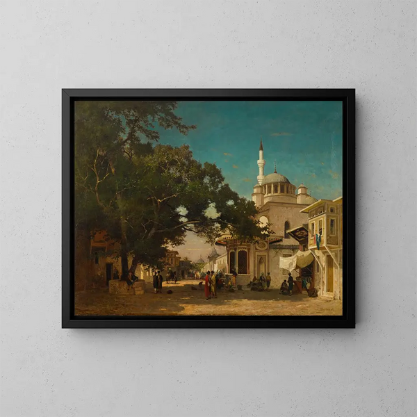 La fontaine du sultan Abdülhamid Ier à Constantinople - Germain Fabius Brest — quadro incorniciato alla parete