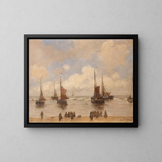 German Grobe - Landing fishing boats.webp