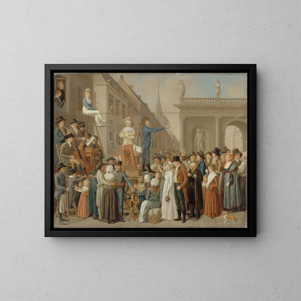 Le strade - Scuola tedesca — quadro incorniciato alla parete