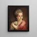 Ritratto di bambina - Scuola tedesca — quadro incorniciato alla parete