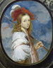 Ritratto di una giovane ragazza vestita da pastorella - Scuola tedesca — vista dell’opera