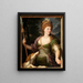 Ritratto di una dama in Diana - Scuola tedesca — quadro incorniciato alla parete
