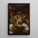 Le chemin du Calvaire - Gerolamo Bassano — quadro incorniciato alla parete