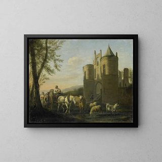 Gerrit Adriaensz Berckheyde - The Main Gate to Egmond Castle.webp