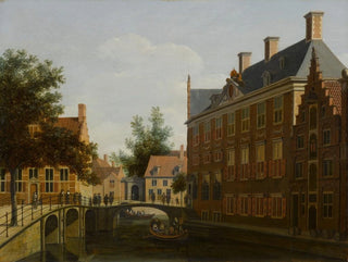 Gerrit Adriaensz Berckheyde - The Oude Zijds Herenlogement Gentlemens Hotel in Amsterdam.webp