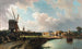 Vista dell'Aia dal Delftse Vaart nel XVII secolo - Gerrit Adriaensz Berckheyde — vista dell’opera