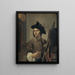 Autoritratto - Gerrit Backhuijzen — quadro incorniciato alla parete