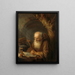 Un eremita - Gerrit Dou — quadro incorniciato alla parete