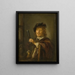 Ritratto di un uomo - Gerrit Dou — quadro incorniciato alla parete