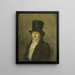 Ritratto di Jean Bernard, collezionista d'arte e pittore ad Amsterdam - Gerrit Jan Michalis — quadro incorniciato alla parete